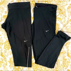 Nike Dri Fit Running Tights- 2 pair